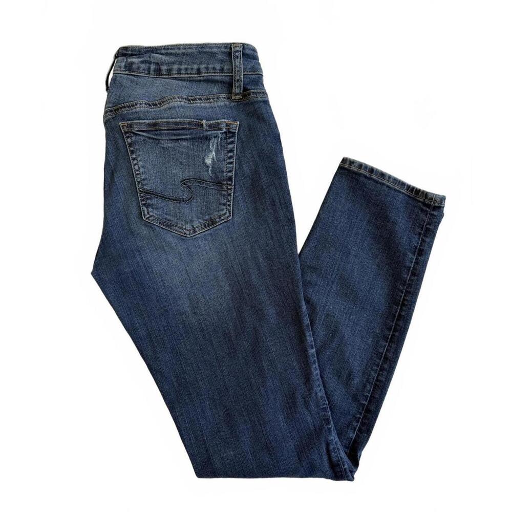 Silver Jeans Co. Ripped Boyfriend Style Jeans 2000's Y2K Distressing 29x29